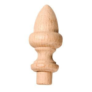 107 acorn finial in beech - ABC Ironmongery