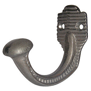 Single robe hook 2½ in cast iron – ABC Ironmongery