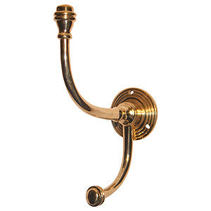Regency style hat and coat hook 5½ in antique brass – ABC Ironmongery