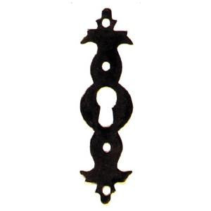 Vertical escutcheon 3⅛" x ⅞" in antique brass - ABC Ironmongery