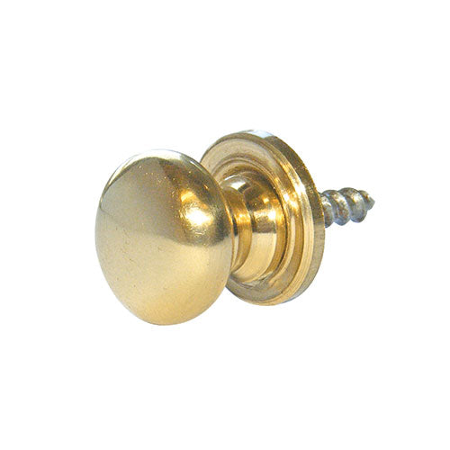 Brass knob ½ diameter with backplate – ABC Ironmongery