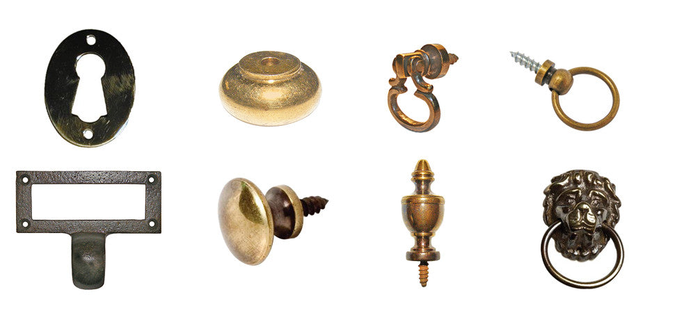 collection of images showing various cabinet fittings