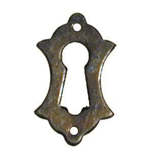 068 vertical escutcheon in antique brass - ABC Ironmongery