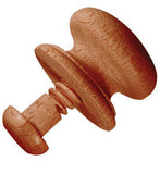 102 redwood knob with wooden bolt - ABC Ironmongery