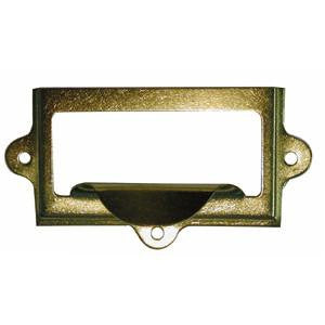 1036 brass card holder frame with pull - ABC Ironmongery