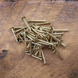 1090 pack of 50 brass escutcheon pins - ABC Ironmongery