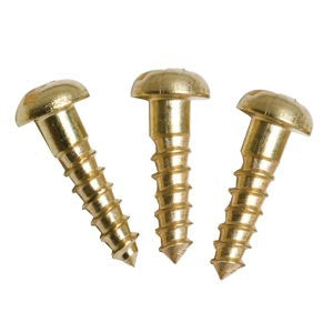 1092 brass roundhead wood screws - ABC Ironmongery
