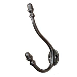 Acorn style hat and coat hook 6¼" in cast iron - ABC Ironmongery