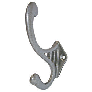 3 bar hat and coat hook 4½" in cast iron - ABC Ironmongery