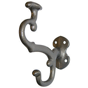 Hall stand style hat and coat hook 4¼" in cast iron - ABC Ironmongery