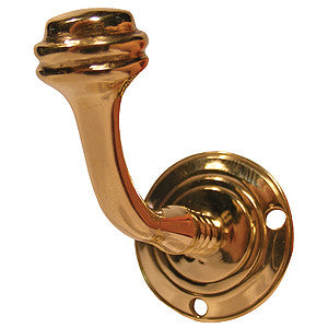 Regency style single hook 1¾" in antique brass - ABC Ironmongery