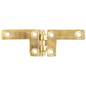 Box T hinge in brass 73mm x 24mm - ABC Ironmongery