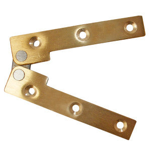 Brass card table hinge (pair) - ABC Ironmongery