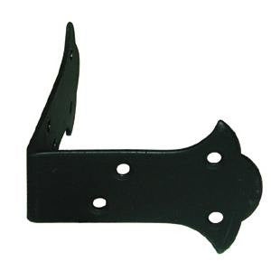 Corner strap, powder black - ABC Ironmongery