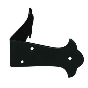 Corner strap, powder black - ABC Ironmongery