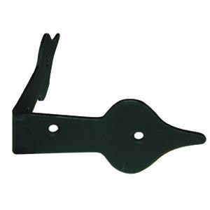 Corner strap, powder black - ABC Ironmongery