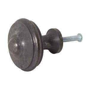 Cast iron embossed knob - ABC Ironmongery