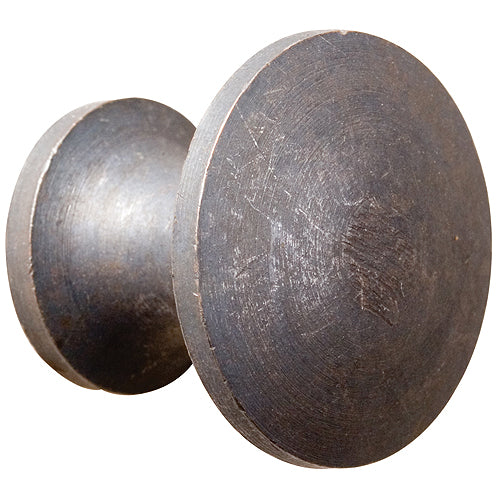 Cast iron plain round knob - ABC Ironmongery