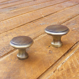 Classic plain knob in antique finish in 32mm and 38mm - ABC Ironmongery