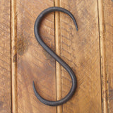 S hook in black wax finish - ABC Ironmongery