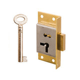 Cut cupboard lock in brass - ABC Ironmongery