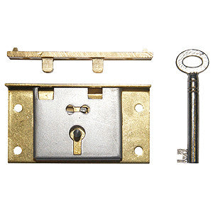 Box lock in brass - ABC Ironmongery