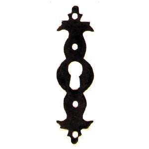 Vertical escutcheon 3⅛" x ⅞"  in antique brass - ABC Ironmongery