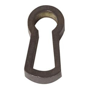 Keyhole escutcheon in antique brass - ABC Ironmongery