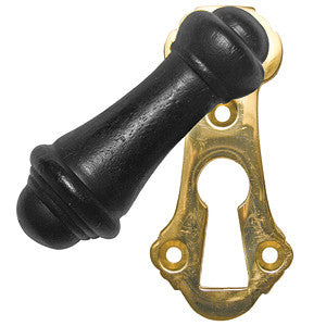 180 Ebonised covered escutcheon