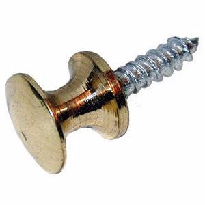 Small brass shutter knob 10mm diameter - ABC Ironmongery