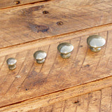 4 different sizes of shutter knob on a wooden background - ABC Ironmongery