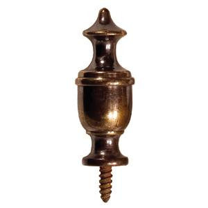 Finial in antique brass - ABC Ironmongery
