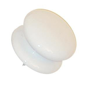White porcelain knob - ABC Ironmongery