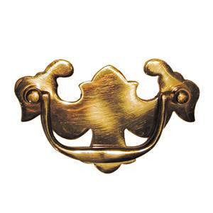 Plate handle in polished brass - ABC Ironmongery