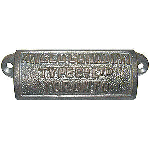 Anglo-Canadian Cast Iron Drawer Pull