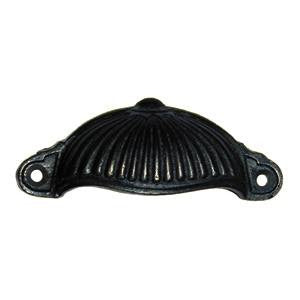 Ribbed drawer pull 4½"x 1¾" in cast iron - ABC Ironmongery