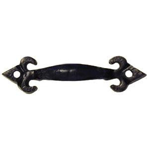 Fleur de Lys drawer pull in cast iron - ABC Ironmongery