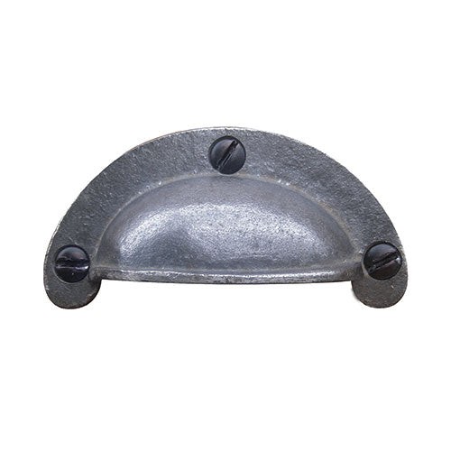 Small drawer pull 70mm x 35mm in cast iron - ABC Ironmongery