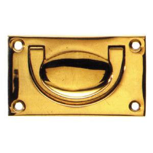 Military flush handle in brass - ABC Ironmongery