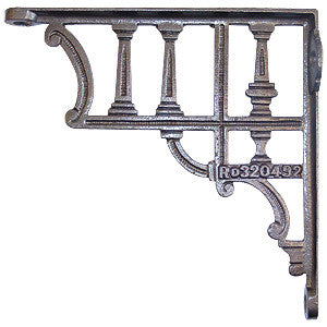 Cast iron bracket 7¾" x 8¼" in Art deco style - ABC Ironmongery