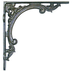 Cast iron bracket 9½" x 9" in Victorian style - ABC Ironmongery