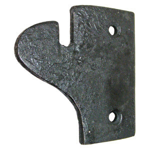 Hand forged plate keep 2" with black waxed finish - ABC Ironmongery