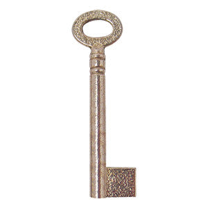 Key blank 65mm in nickel plated steel - ABC Ironmongery